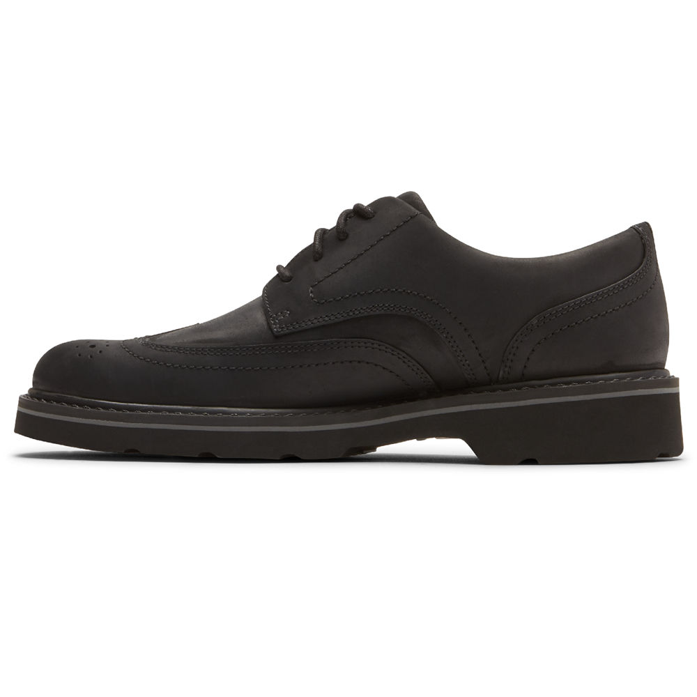 Rockport Mens Sneakers Black - Charlee Waterproof Wingtip - UK 182-PSKLAJ